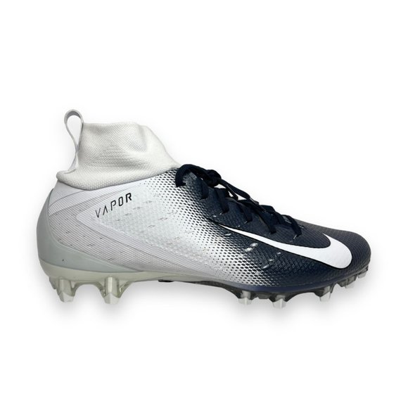 Nike Vapor Untouchable Pro TD 3 White Navy Football Cleats AO3021-102 Sz 13.5 - Picture 4 of 8